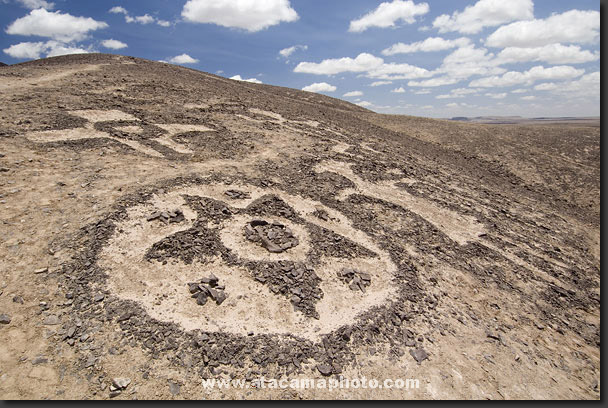 photo: geoglyphs of Chug Chug in Chile