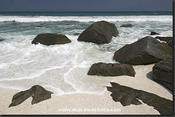 photo: Pacific Ocean Beach in Chile