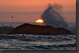 sunset at the Atacama Coast