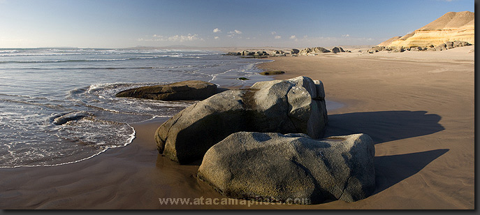 photo: panorama of beach in Chile