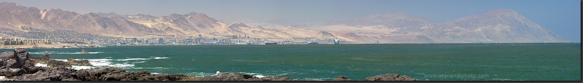 panoramic photo of Antofagasta, Chile