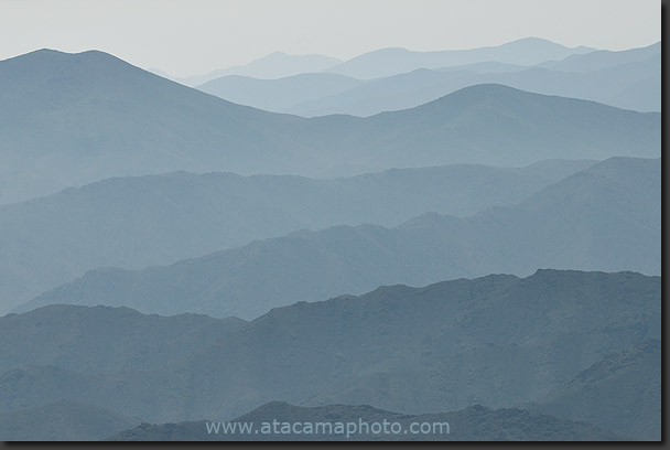 photo, haze over mountains
