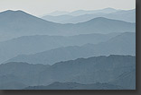 photo: haze over mountain range